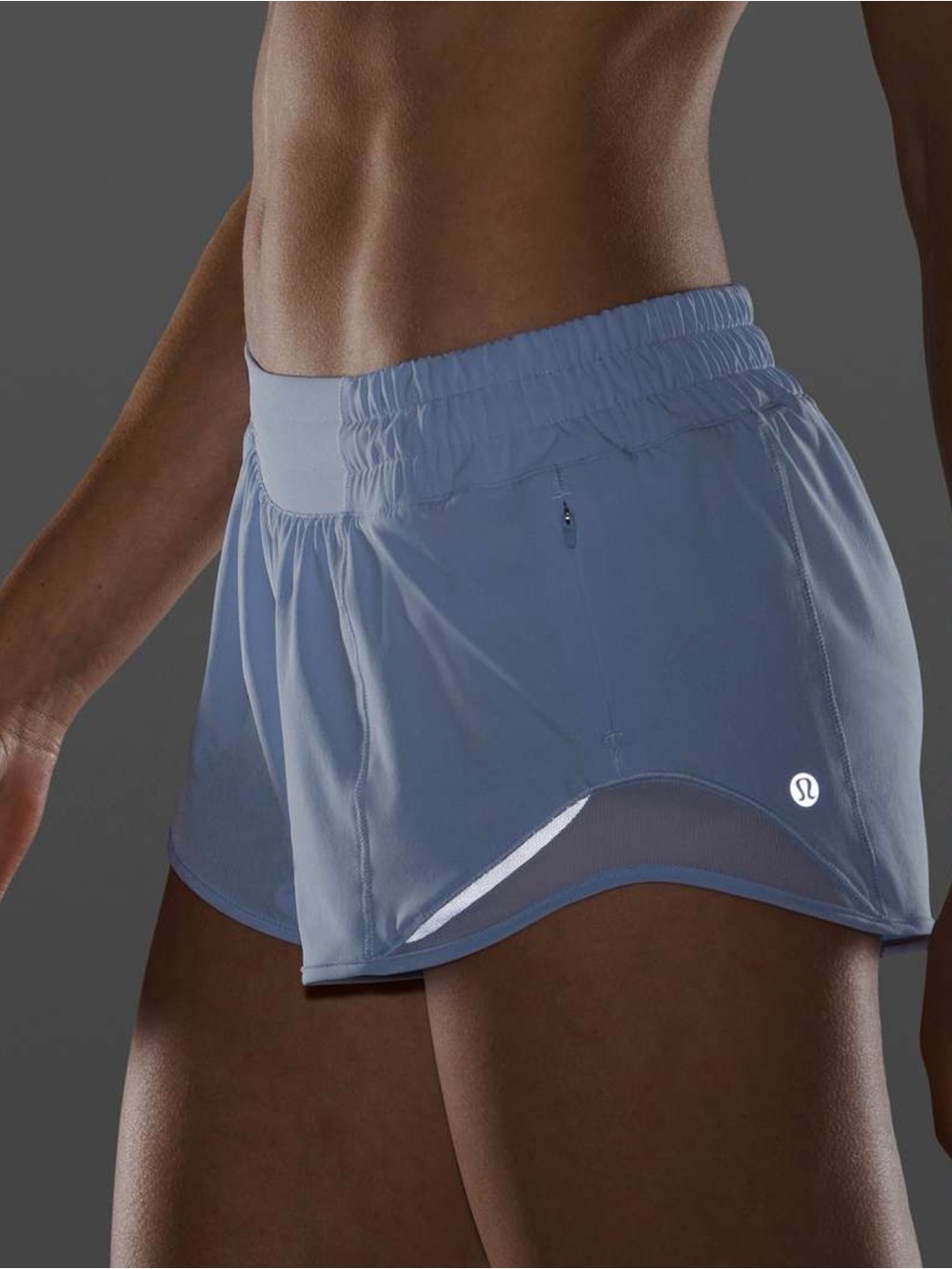 Lululemon Hotty Hot Short II Sz 6 *2.5" In Blue Linen